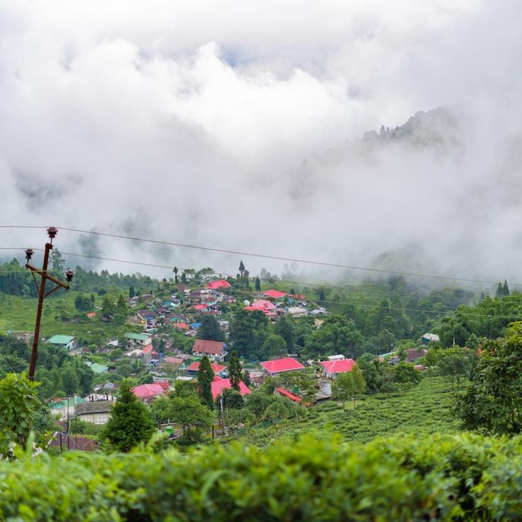 Kids playground area in France